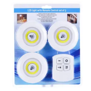 Wireless LED Cabinet Light - 3 Pcs